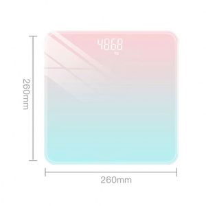 Báscula Electrónica Inteligente con Pantalla LCD a Color Graduado, Báscula Digital de Vidrio para Medir el Peso Corporal - Product Image 4