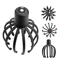 Masseur électrique du cuir chevelu - Masseur de tête Octopus pour la relaxation, 12 griffes vibrantes pour la relaxation du cuir chevelu, soulagement de la fatigue
