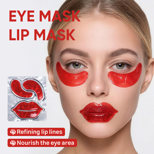<span class=keywords><strong>Masque</strong></span> pour les yeux et les lèvres en hydrogel à la rose personnalisé OEM pour hydrater, nourrir et lisser les yeux et les lèvres, produits de soin de la peau - Product Image 3