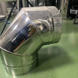 Tubo per <span class=keywords><strong>Camino</strong></span>/Stufa a <span class=keywords><strong>Legna</strong></span> 5" 6" 8" in Acciaio Inox 304L 316L a Doppia Parete con Connessione a Spigot - Product Image 2