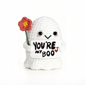 Bestseller Transfrontaliero, Top Seller di Amazon, Bambola Fantasma di Halloween Personalizzata Lavorata all'Uncinetto in Lana per Età 7-14, Confezionata in Rete - Product Image 5