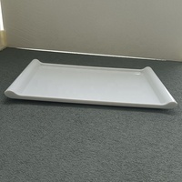 Plateaux de service rectangulaires en mélamine pour la restauration, plateaux de service de luxe pour la restauration, plateaux de service en plastique en vrac