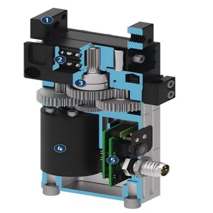Brazo robótico translacional eléctrico de dos dedos Schunk EGP 25 N N B 310900 para el procesamiento de barras de acero - Product Image 1