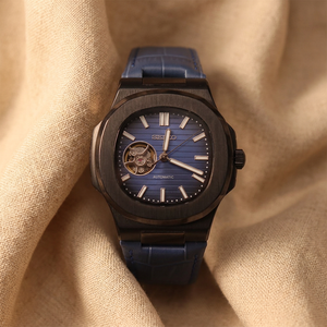 Water Resistant Leather Strap <b>Wristwatch</b> NH38 <b>Automatic</b> Movement Pointer Dial Sapphire Crystal Watch For Men - Product Image 1