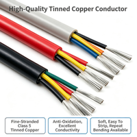 Kabel Silikon Multi Inti Tahan Suhu Tinggi, Kabel Karet Silikon Fleksibel, Kabel Sambungan Multi Konduktor Kustom