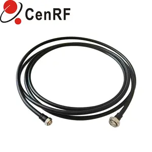 Cable Coaxial superflexible de 1/2 pulgadas, Cable de puente de antena RF con conector macho DIN a macho Mini Din de 4,3-10