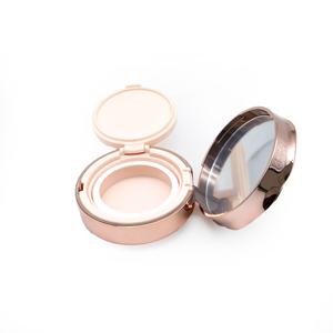 Nouveau design étui à coussin d'air haut fleur rose rond étui à coussin d'air rose pour étui à cosmétiques - Product Image 5