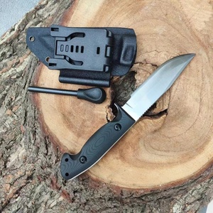 Couteau tactique de survie de haute qualité, personnalisable, lame D2 Drop Point, manche G10, étui en acier inoxydable, couteau de poche OEM - Product Image 4