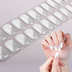 Pegatinas de Gel para Uñas con Diseño de Carey Ámbar, Sin Lámpara UV, Fáciles de Aplicar y Retirar, de Larga Duración, para Regalo Promocional - Product Image 2