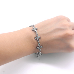 Yunnique Tibetan Silver <b>Cross</b> <b>Chain</b> Bracelet Unisex Geometric Design Jewelry Made in Guangzhou - Product Image 4