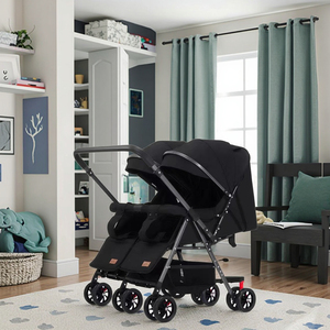 Bán buôn xe đẩy em bé Cặp song sinh đẩy ghế pram 2 chỗ ngồi được-directional có thể gập lại Twin Xe đẩy em bé cho trẻ sơ sinh - Product Image 6