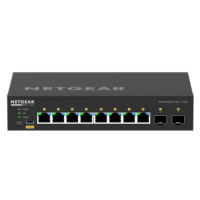 Conmutador de escritorio gestionado AV Line 8x1G PoE + 220W y 2xSFP + (GSM4210PX) de 1/2/2
