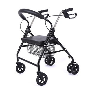 Déambulateur à assistance à la <span class=keywords><strong>marche</strong></span> avec cadre en aluminium, fauteuil roulant pour adultes handicapés avec siège, déambulateur à roulettes avec panier, économiseur <span class=keywords><strong>de</strong></span> main-d'œuvre - Product Image 2