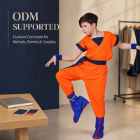 Costume de cosplay personnalisé Anime Goku Dragon TV & Film pour Halloween, tenue de scène complète du Roi Singe pour enfants garçons