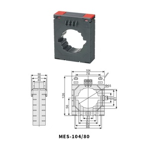 Transformadores Eléctricos de Cobre Monofásicos de Alta Precisión <span class=keywords><strong>MES</strong></span> Serie 104/80 1250/5, Autotransformador, Transformador de Corriente - Product Image 4