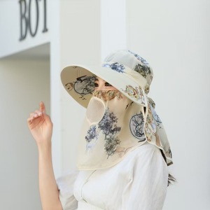 หมวกบักเก็ตป้องกันแสงแดดแบบเต็มหน้าพร้อมแผ่นปิดคอระบายอากาศได้แห้งเร็วสำหรับผู้หญิงเก็บชาฤดูใบไม้ผลิฤดูร้อน - Product Image 5