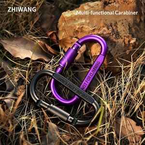 Açık Hava D Tipi Çok Amaçlı Mini Kanca Toka Alüminyum Alaşımlı Taktik Hızlı Kanca Sırt Çantası Anahtar Askısı - Product Image 4