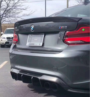 Diffuseur de pare-chocs arrière en fibre de carbone sèche style V pour BMW M2 F87 2016-2021, pièces de tuning aérodynamique extérieures pour voiture