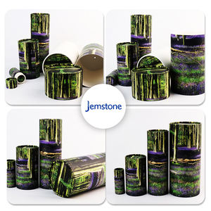 Boîte de tubes en papier cadeau cosmétique en carton cylindre artisanal personnalisé emballage de tube en papier rond pour café kraft brun peut - Product Image 6