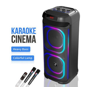 Enceinte audio portable CQS-S6612 avec éclairage RGB <span class=keywords><strong>pour</strong></span> home cinéma et fêtes en extérieur - Product Image 1