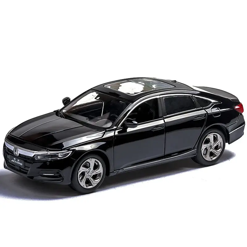 2020 alta calidad recoger Diecast modelo coche Honda Accord aleación 1:32 coche modelo Modelo De Auto para tirar hacia atrás y Luz