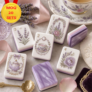 Juego de Mahjong Americano de 160 Piezas, Moderno, Portátil, Acrílico Grabado, con Etiqueta Privada Personalizada - Product Image 1
