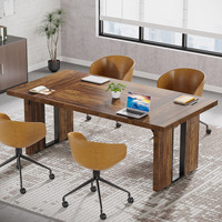 Tribesigns Mobilier de bureau moderne en bois Mdf PDG Directeur Général Utilisation pour le bureau commercial et à domicile