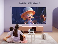 Projecteur Vidéo 4k Android Smart Wi-Fi Laser Led Portable Écran Rechargeable 3d Support Hologrammes Interactif Extérieur Film