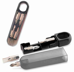 Kit de Destornilladores de Bolsillo de Color Personalizado, Llavero Multiherramienta Mini 4 en 1 con Puntas Intercambiables de Acero de Alta Resistencia - Product Image 5
