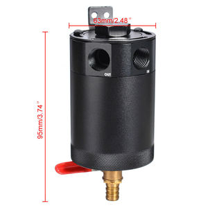 5盎司/150毫升通用铝集油罐<span class=keywords><strong>2</strong></span>端口汽油箱储油器排放阀通气挡板<span class=keywords><strong>3</strong></span>/8 “NPT - Product Image 5