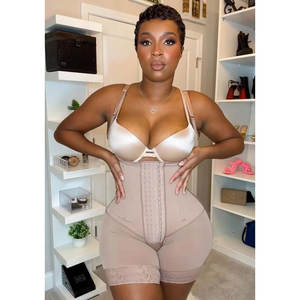 Yüksek sıkıştırma karın kontrol ayarlanabilir kayış Shapewear karın kontrol Fajas colombody as tam vücut şekillendirici sahne 3 Fajas kadınlar - Product Image 3