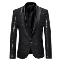 Vente en gros de blazer tendance coloré de haute qualité pour hommes veste blazer ornée de paillettes brillantes Sehe Fashion