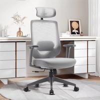 Chaise de bureau exécutive de luxe moderne de haute qualité, entièrement en mesh, design ergonomique, réglable en hauteur, mécanisme d'inclinaison