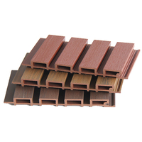 Revêtement extérieur en composite bois-plastique co-extrudé, panneaux muraux extérieurs en PVC WPC pour décoration extérieure