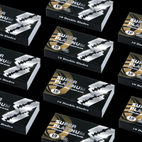 Lames de rasoir à double tranchant Super Platinum de haute qualité, 10 pièces/boîte, lames de rasoir de sécurité en acier inoxydable pour hommes