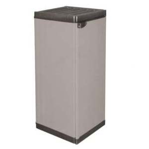 Armoire basse à 1 porte avec 2 étagères, rangement interne et externe, dimensions 34x39,5x85h pour petits espaces - Product Image 4