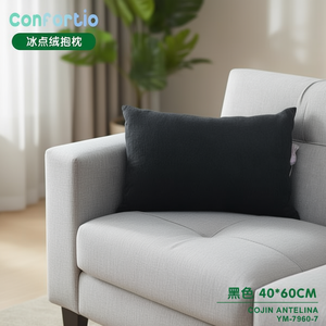 Cuscini e Imbottiture per Seduta Antelina Ice Point Velvet Nero 40*60 - Product Image 3