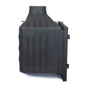 Cheminée en fonte intégrée. Poêle à bois moderne à insérer. Certifié CE - Product Image 6