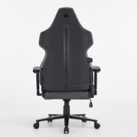 [ Développé en interne ] Chaise de jeu ergonomique en tissu technique, dossier haut inclinable avec accoudoirs 3D larges pour salle de jeu PC