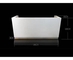 สำนักงานแผนกต้อนรับ | Store เงินสดลงทะเบียนเคาน์เตอร์ LED ไฟด้านหน้าโต๊ะข้อมูลเคาน์เตอร์สำหรับขาย - Product Image 4