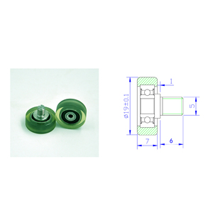 China Factory Custom ize Langlebige industrielle PU-Last rollen rad beschichtung Polyurethan-Rollen räder - Product Image 3