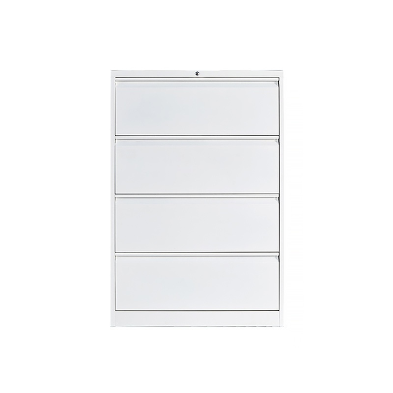 Luoyang Factory New Promotion Powder Coat Metal Office File Cabinets 4 Drawer Steel Filling Cabinet With Safe Box Inner