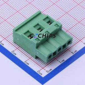 DB2EKB-7.62-3P-GN-S Plug-in Terminal Block P=7.62mm Connector Male Plug 1x3P 7.62mm Green - Product Image 1