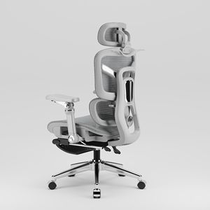 Silla de Oficina Ergonómica de Respaldo Alto, Diseño Moderno, Estilo Tradicional, Silla de Oficina Ejecutiva de Malla Completa de Lujo con Reposapiés - Product Image 1