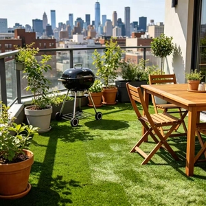 Césped Artificial Sintético Económico, Ecológico e Impermeable en Rollo para Espacios Exteriores Generales, Color <span class=keywords><strong>Verde</strong></span> - Product Image 5