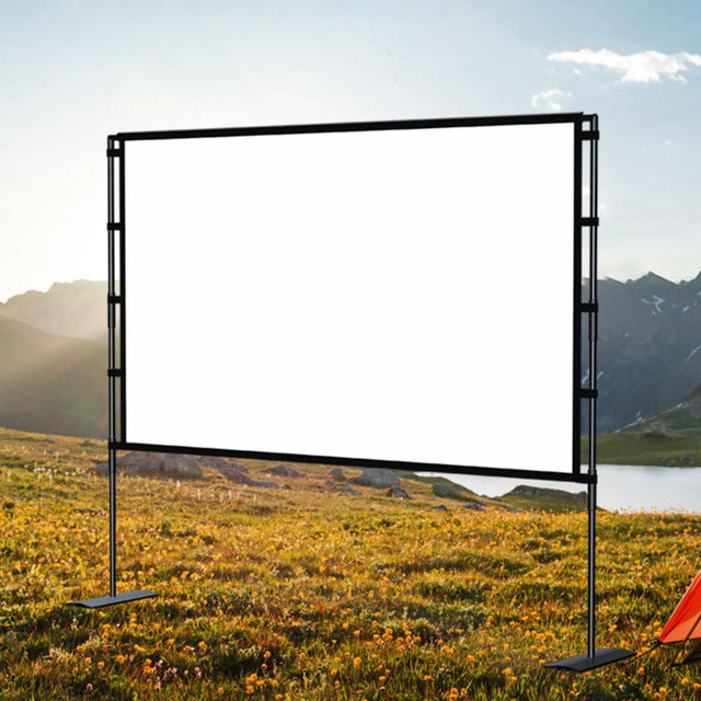 PSP84 PSP72 PSP60 60"-84"inch Foldable Fixed Frame Projector Screen UST Projector Laser TV Screen for Home 16:9
