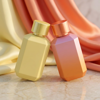 Flacon de parfum en verre de 100 ml de qualité supérieure, design givré vide avec vaporisateur, par Anding Supplier