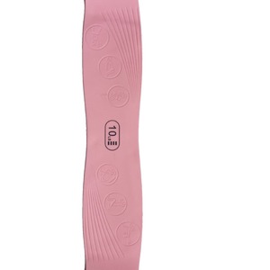 Ensemble de 4 bandes élastiques rose et violet pour le yoga, la musculation des jambes, la relaxation et la perte de poids - Product Image 6