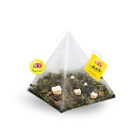 Sacs filtrants pyramidaux en nylon vides pour thé vert avec cordon de serrage, sachets stérilisables pour lait et sucre