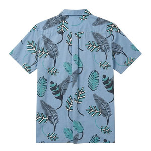 <b>Prime</b> Vista PV26050402-1 Tropical Print 100% Organic Cotton Casual Breathable Short Sleeve Sustainable Abstract Camp Shirt Men - Product Image 1